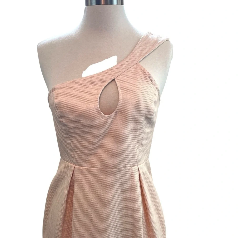 Jill Stuart Pink One Shoulder Cocktail Dress Size 4